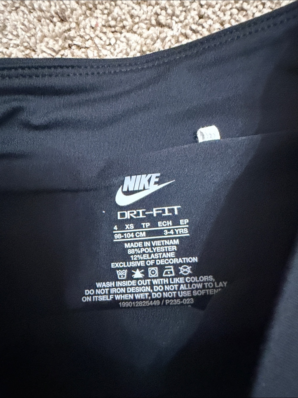 Nike White Tee with Black Logo and Black Skort with Gold Swoosh - Picture 7 of 8